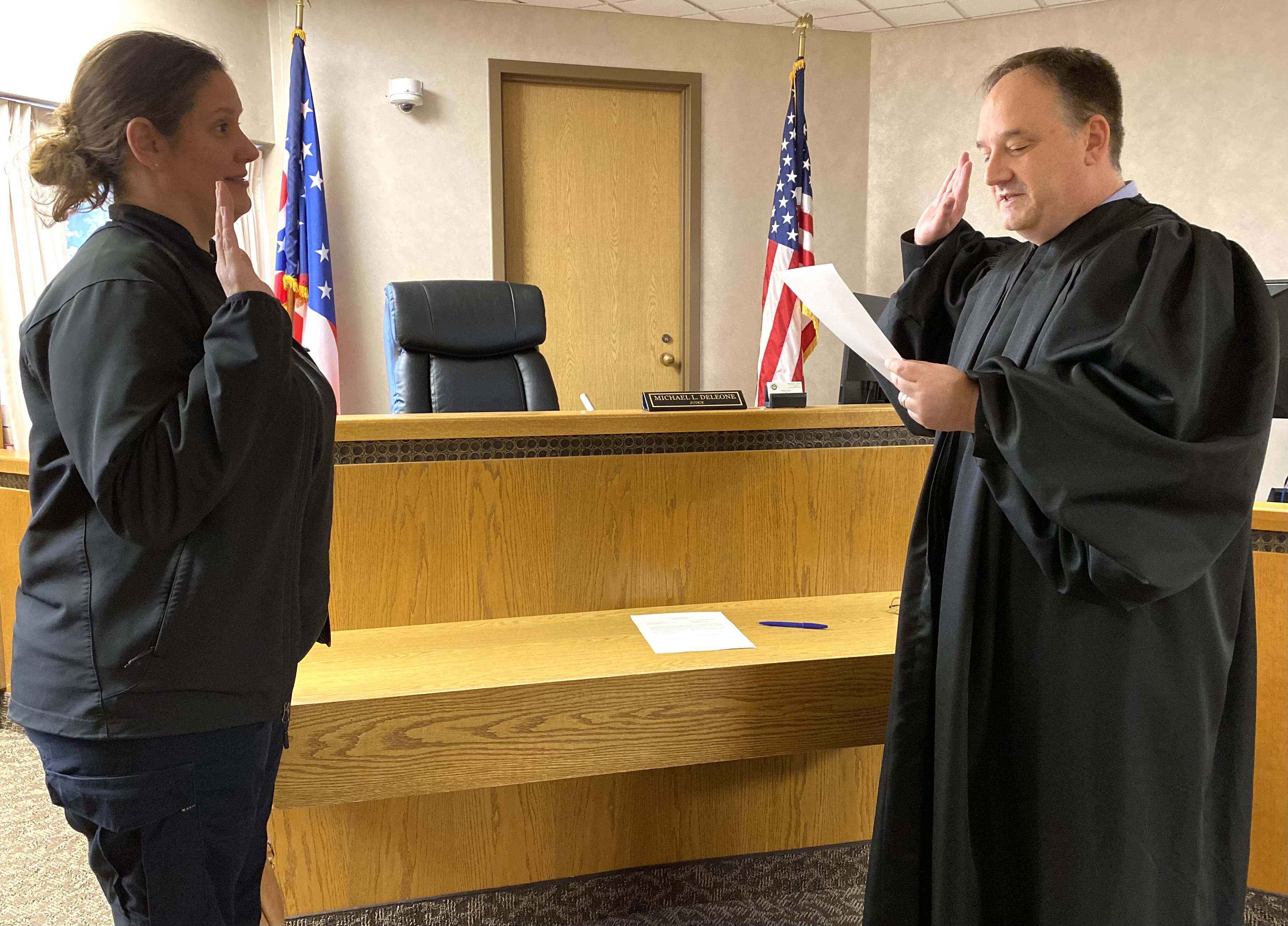Mentor On The Lake Police Department Swearing In