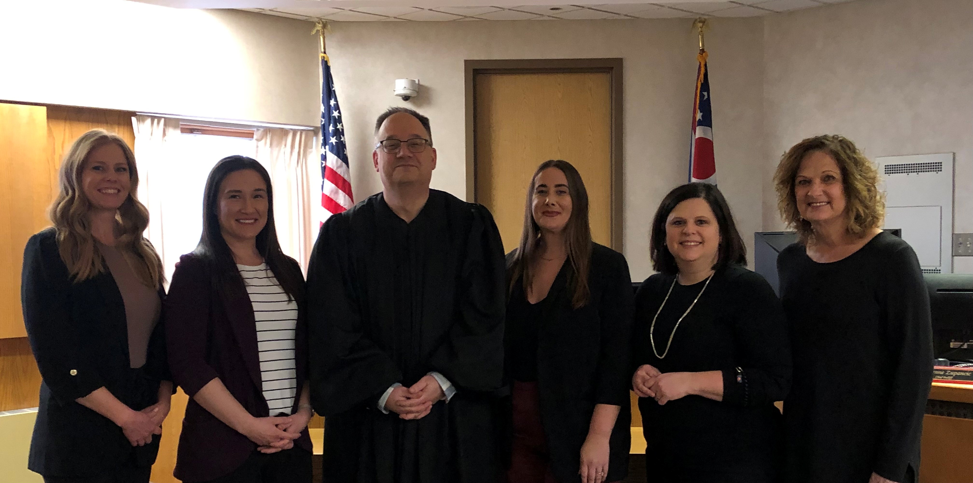 Judge DeLeone administers Oaths of Office for the Juvenile Court Bailiffs.