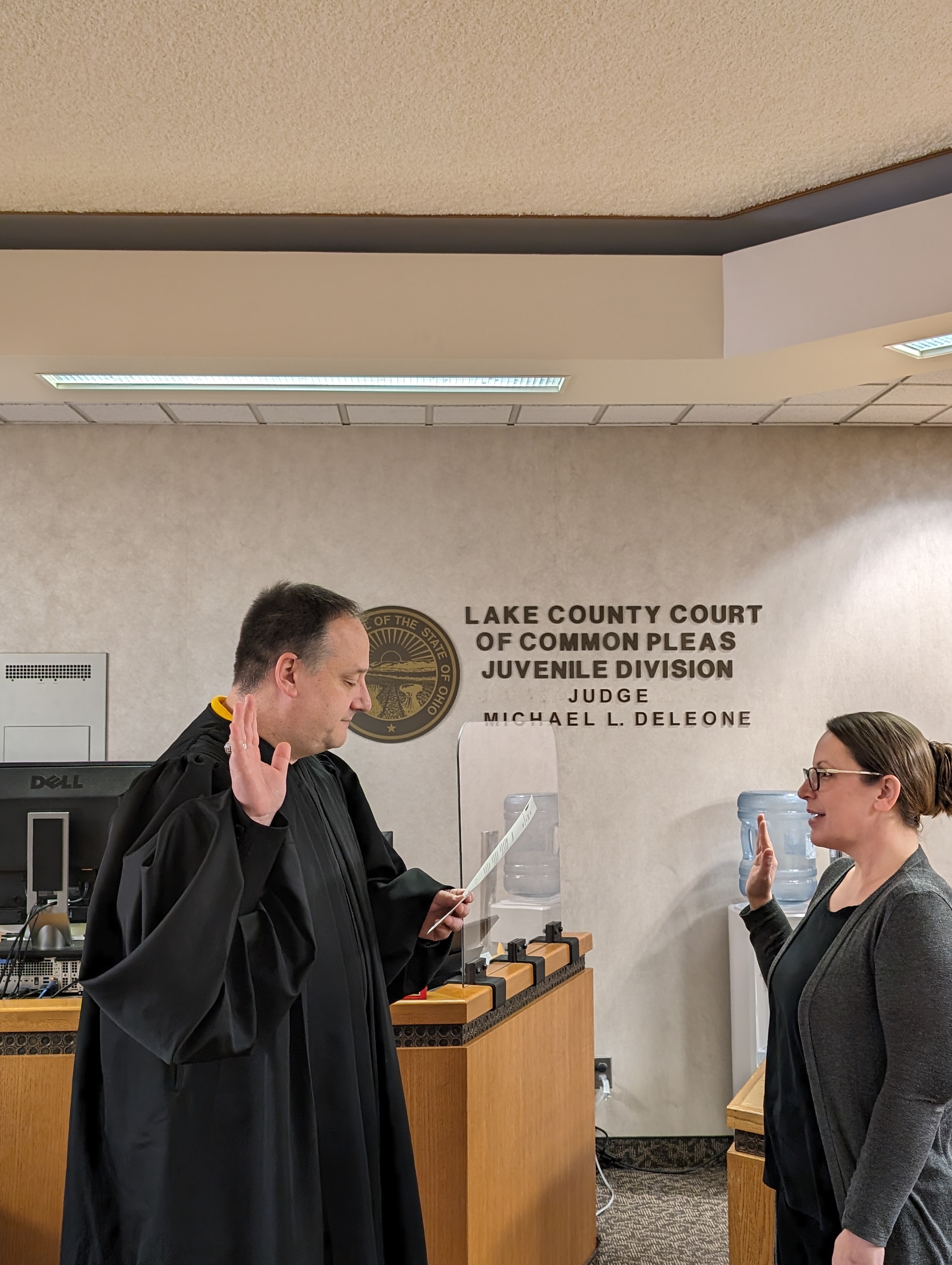 Oath for new Assistant Deputy Clerk