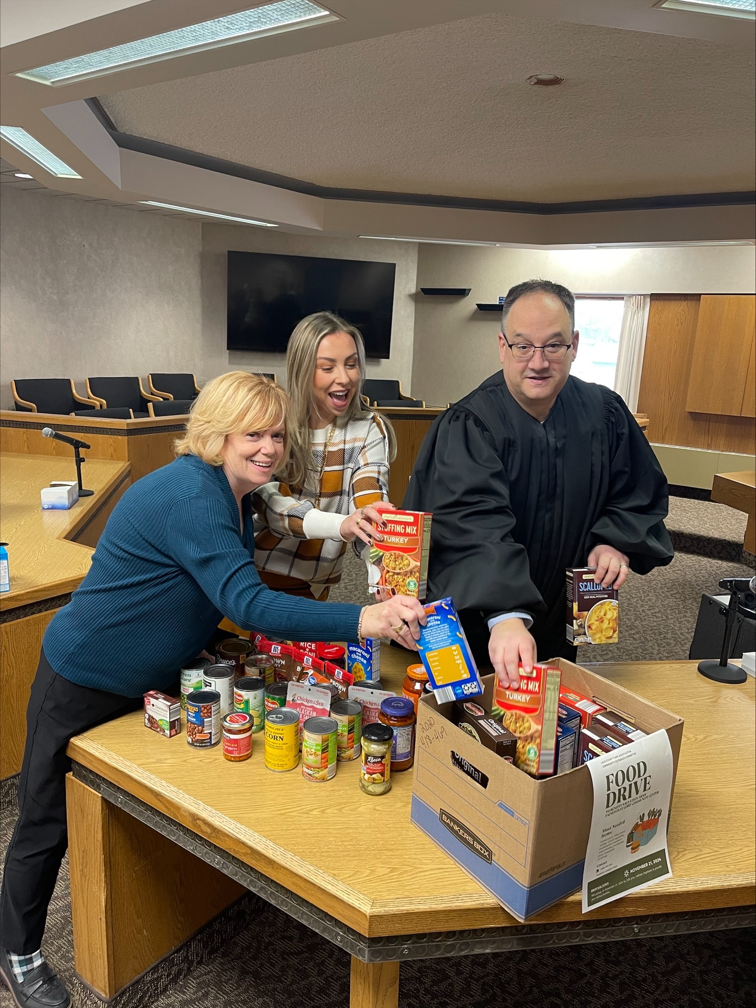 Our team at Juvenile Court was happy to support the Lake County Bar Association’s Food Drive.