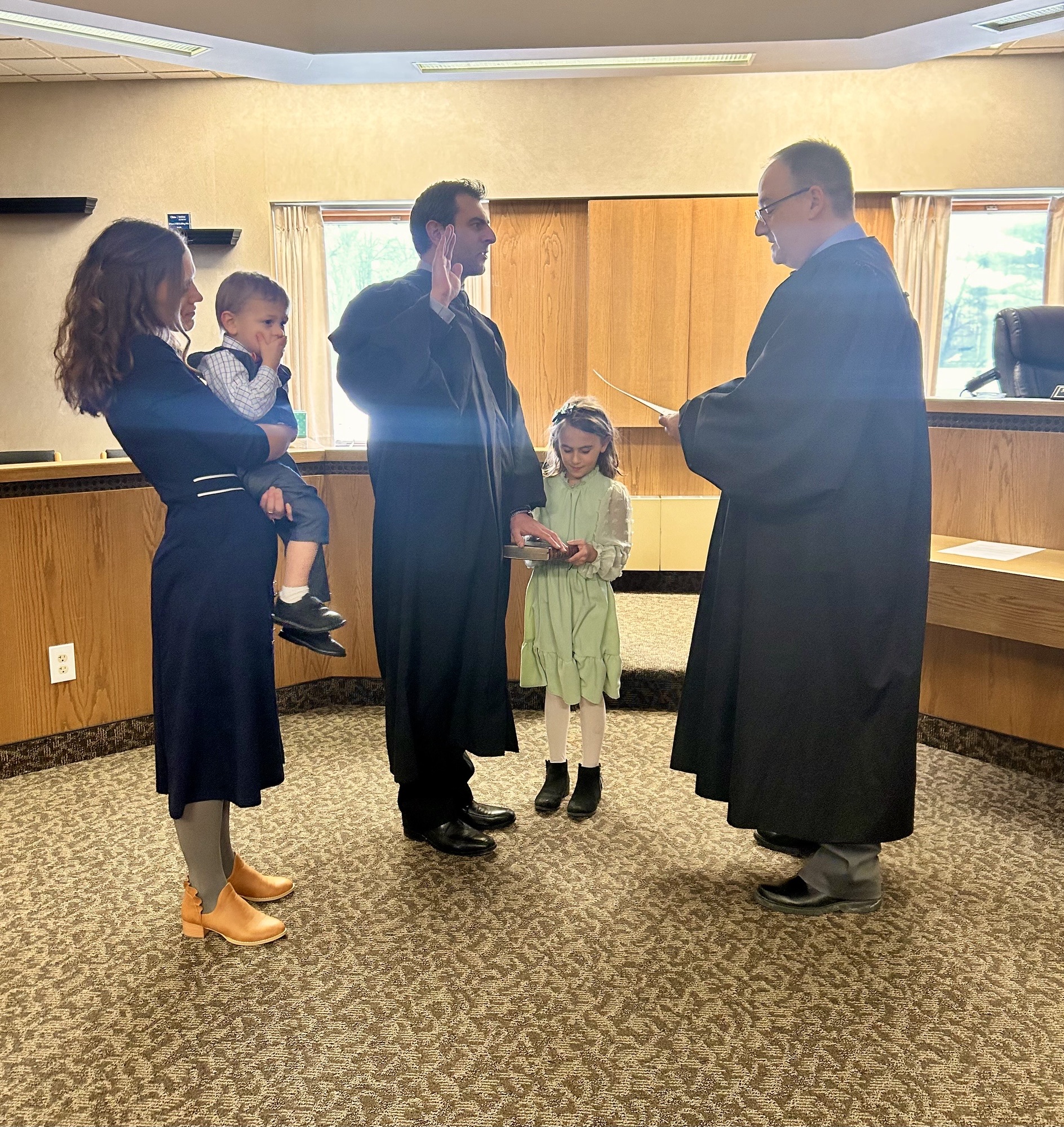 Matthew Hebebrand swearing in as Magistrate