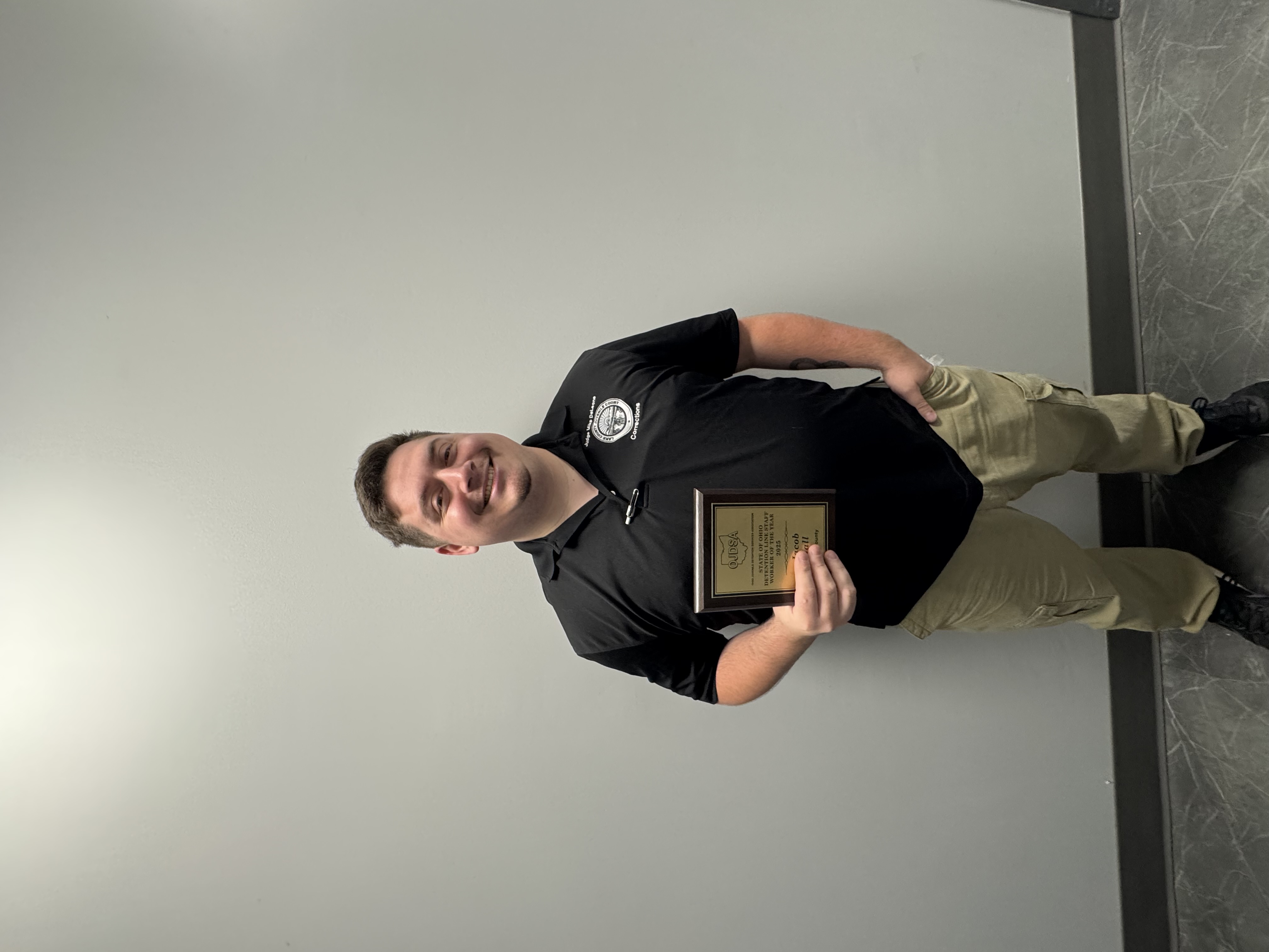 Congratulations to Juvenile Corrections Officer Jacob Hall