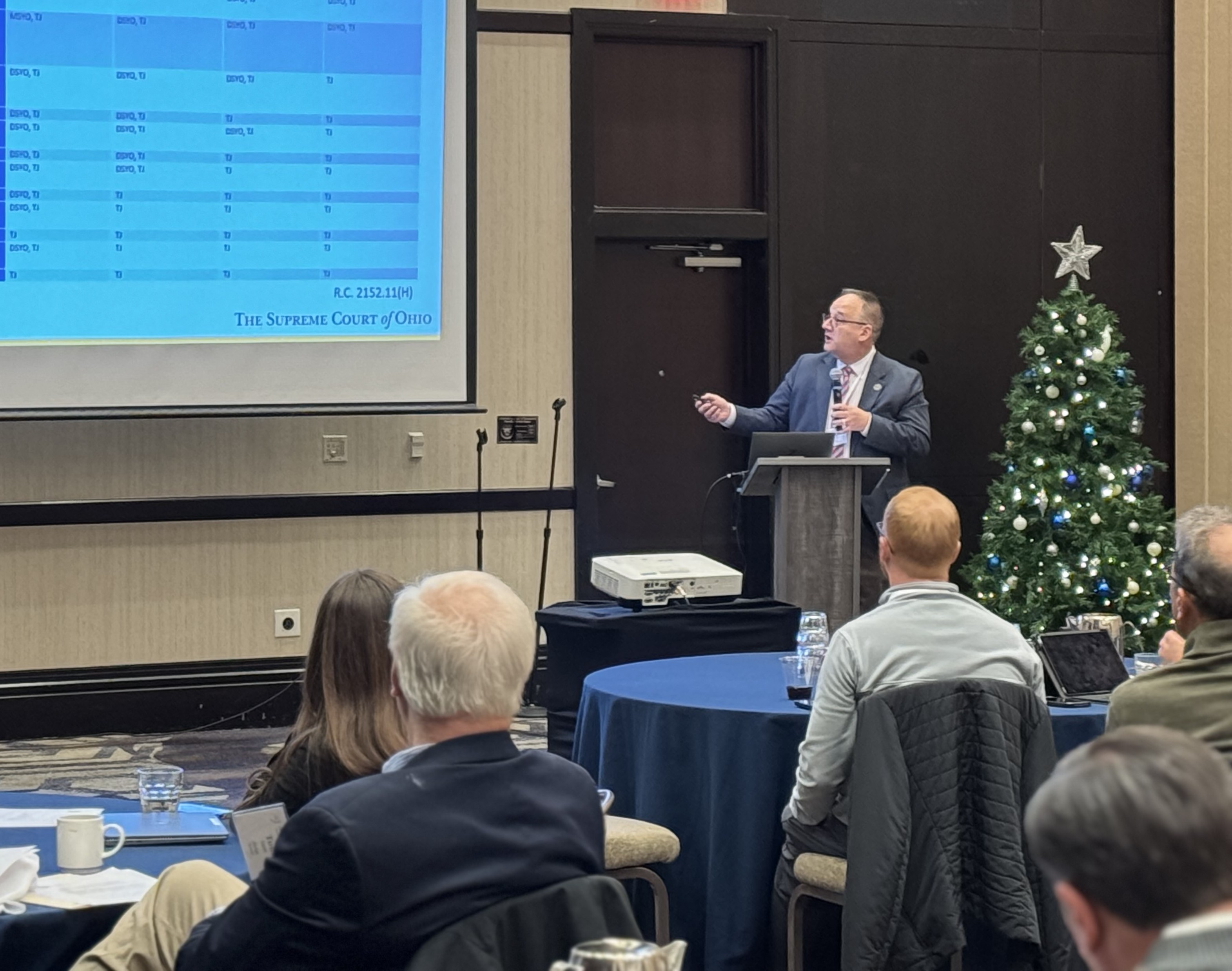 Judge DeLeone presenting at Conference