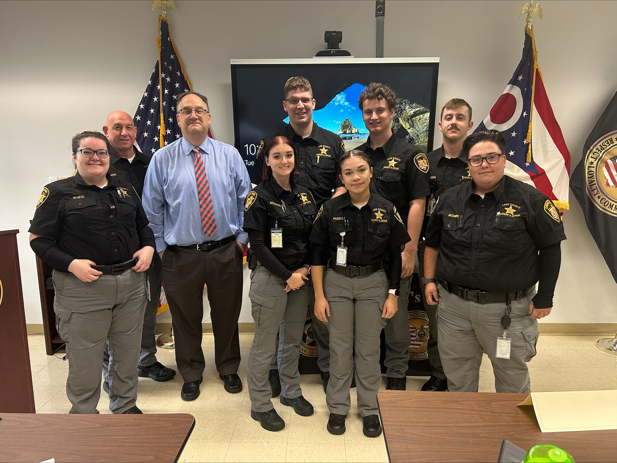 Judge Deleone at Corrections Officers Academy