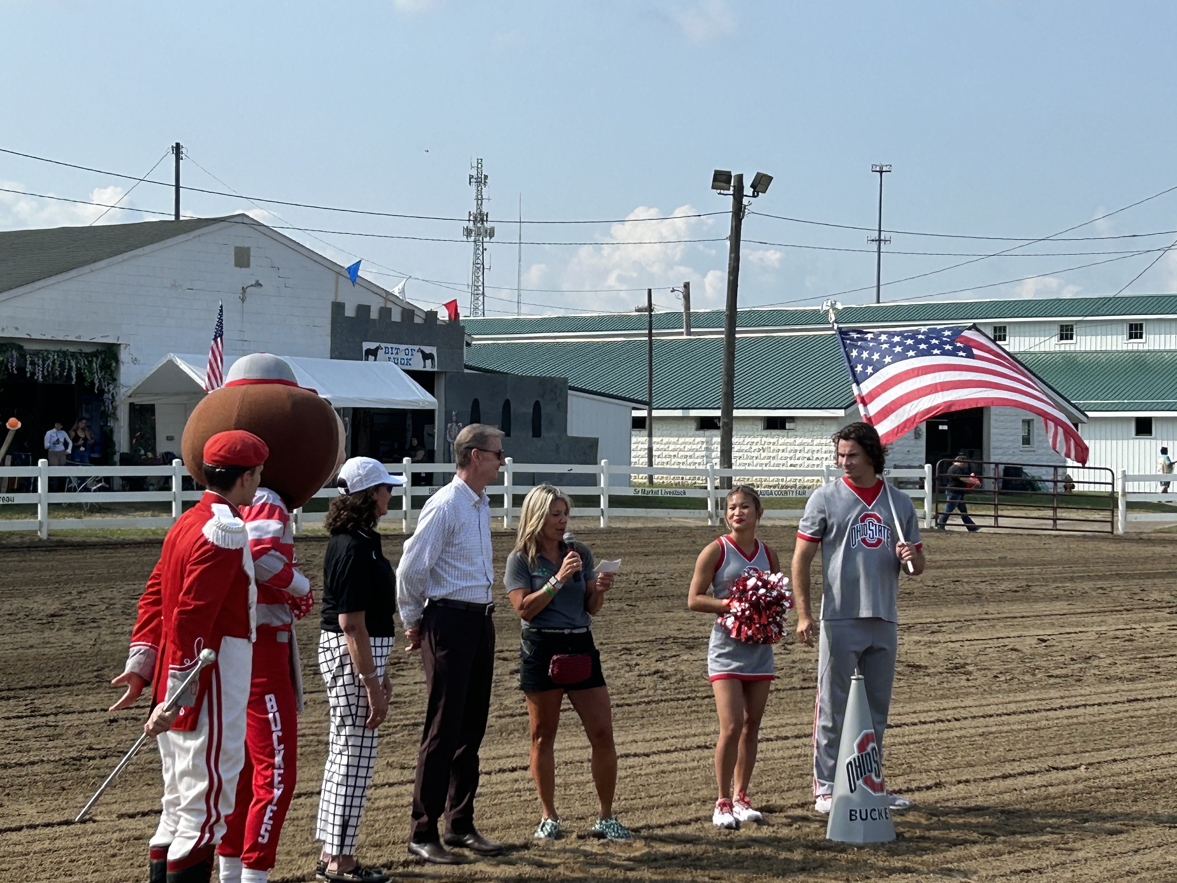 The Lake County Fair welcomed The Ohio State University President Ted Carter.