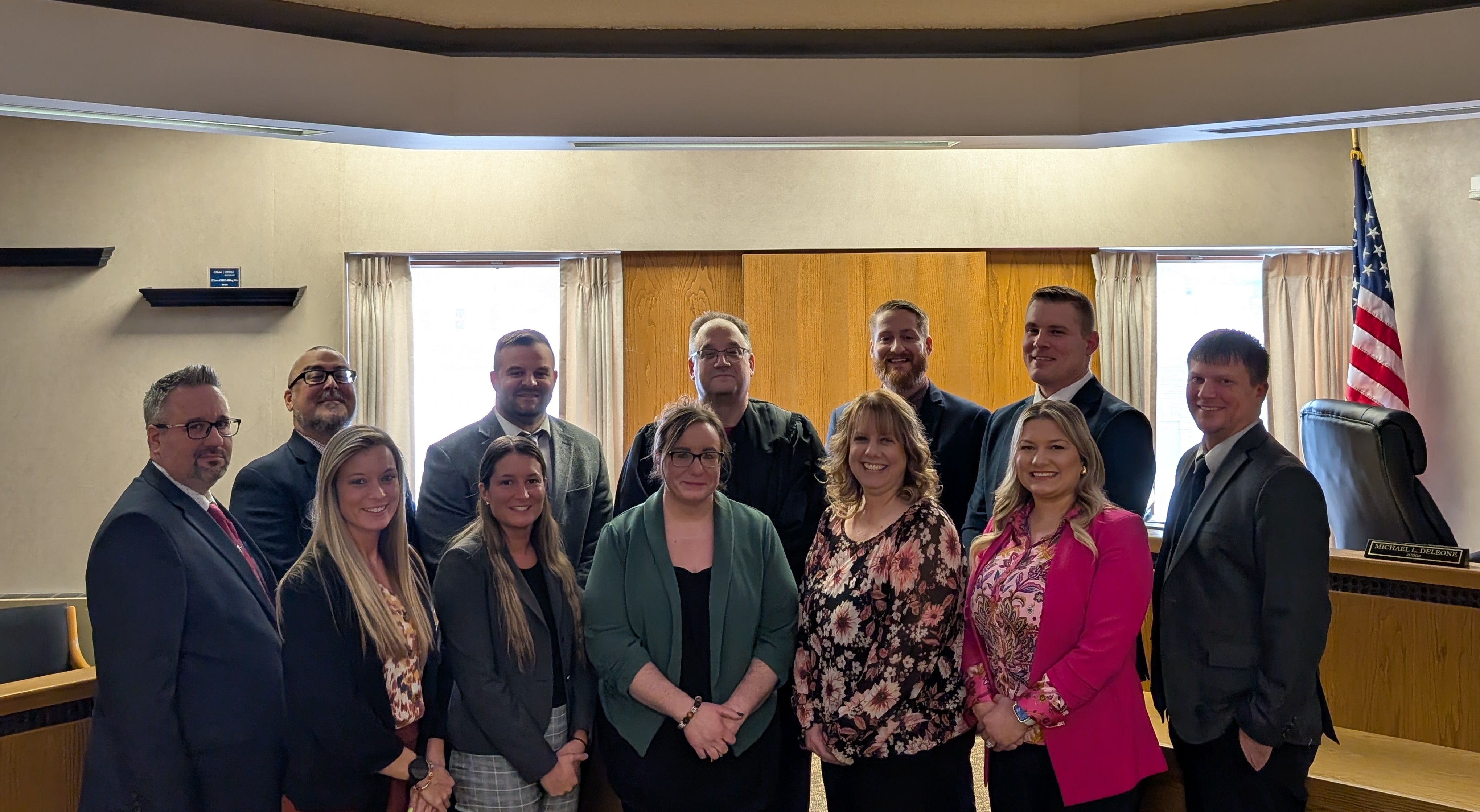 Judge DeLeone administers Oaths of Office for the Juvenile Court Probation Staff