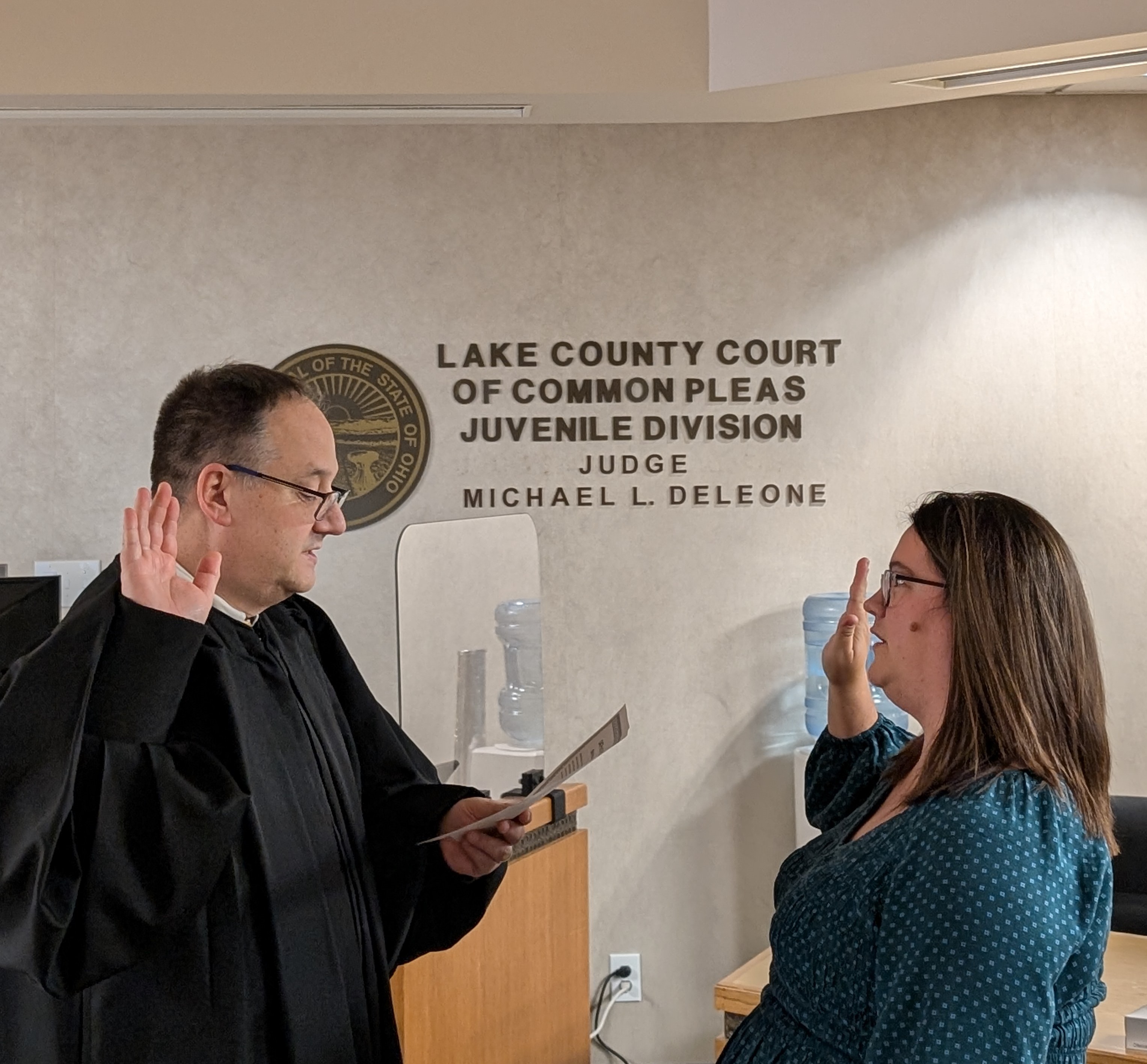 Notary Public Oath for Sharon Delembo and Kelly Duthie.